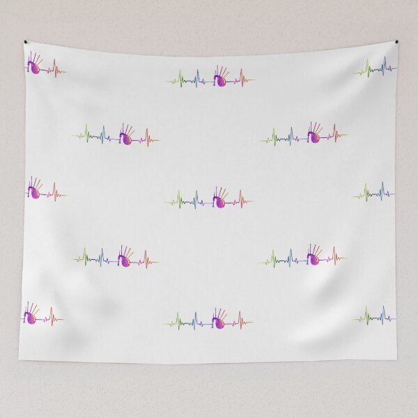 Item preview, bagpipe heartbeat watercolor designed and sold by loves789.