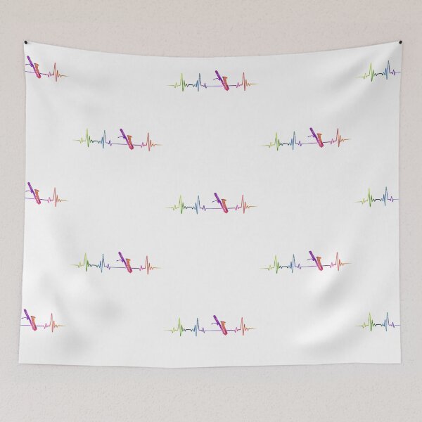 Item preview, baritone saxophone heartbeat watercolor designed and sold by loves789.