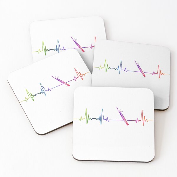 Item preview, Bassoon heartbeat watercolor designed and sold by loves789.