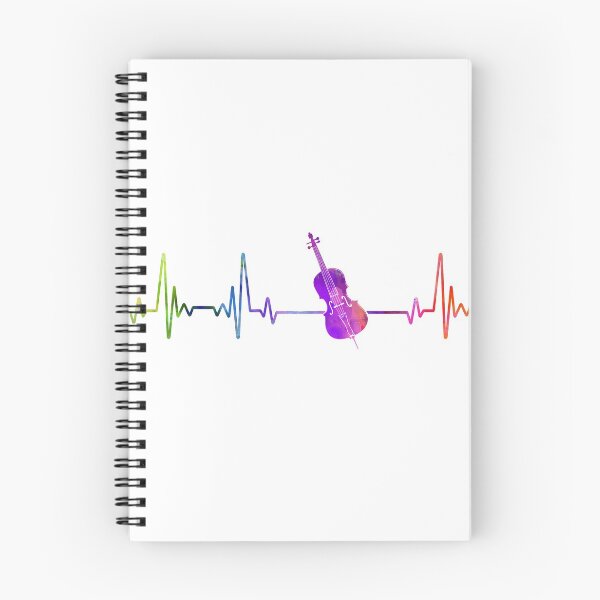 Item preview, cello heartbeat watercolor designed and sold by loves789.