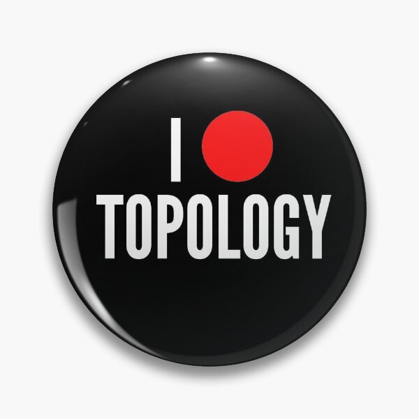 Item preview, I love topology math geek joke - black twoline designed and sold by ArtsySue.