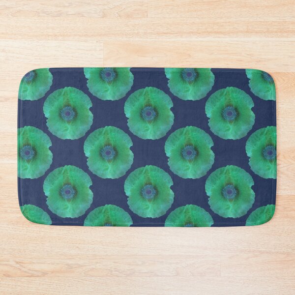 Item preview, neon effect poppies blue black ground green effect designed and sold by KABFA Designs.