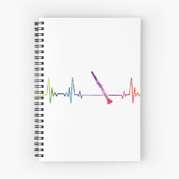 Item preview, clarinet heartbeat watercolor designed and sold by loves789.