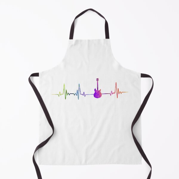 Item preview, Electric Guitar heartbeat watercolor designed and sold by loves789.