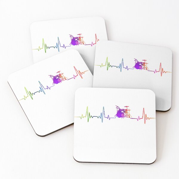 Item preview, Drum heartbeat watercolor designed and sold by loves789.
