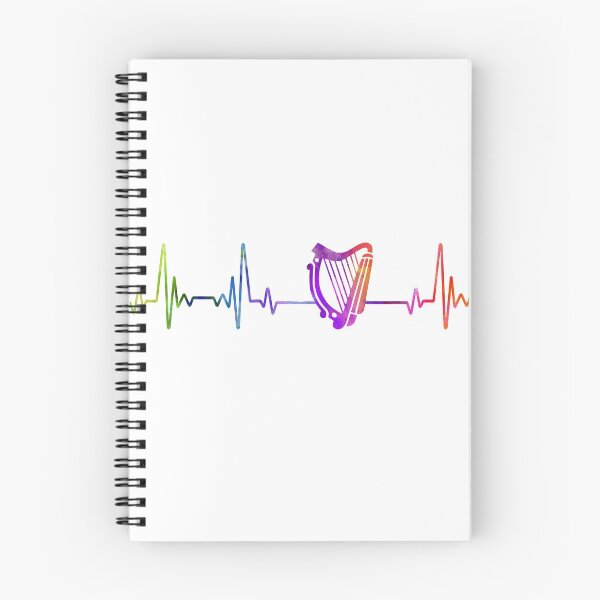 Item preview, Harp heartbeat watercolor designed and sold by loves789.
