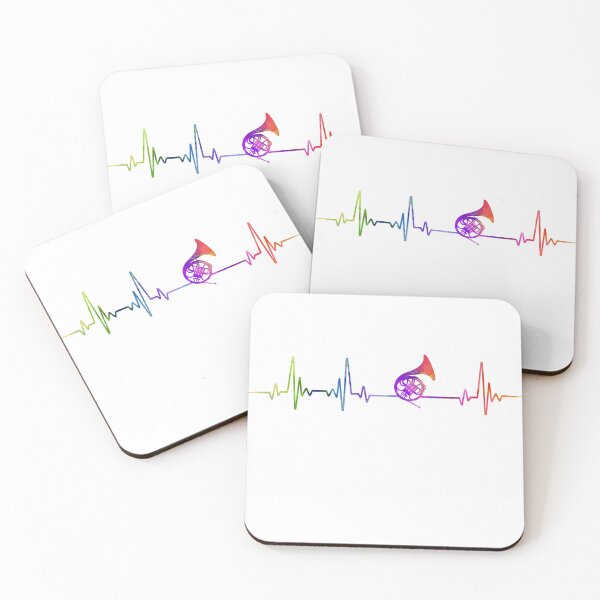 Item preview, Horn heartbeat watercolor designed and sold by loves789.