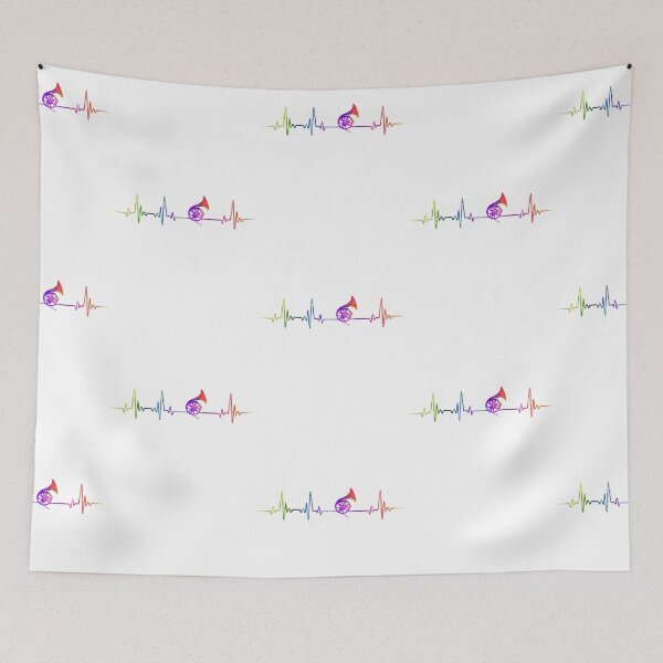 Item preview, Horn heartbeat watercolor designed and sold by loves789.