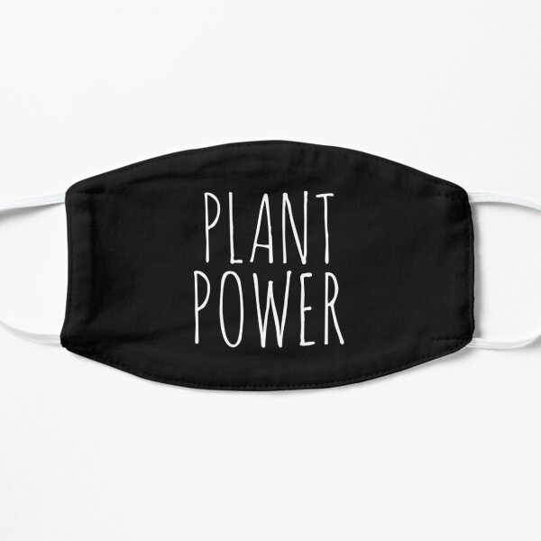 Plant Powered Vegan Life Based Protein Flat Mask