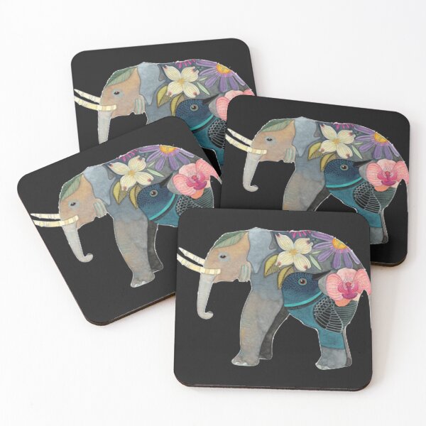 Item preview, Flowery Elephant designed and sold by vanishcbemis.