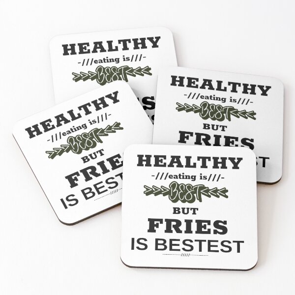 Item preview, Healthy eating is best but fries is bestest designed and sold by DesignedBySnip.