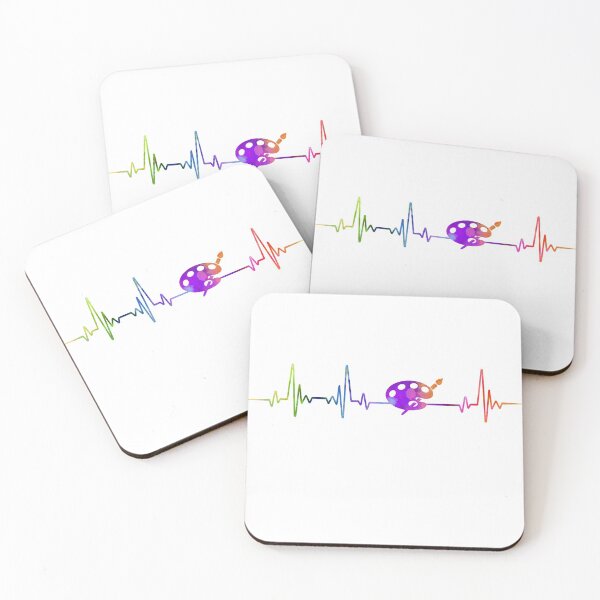 Item preview, Art Teacher heartbeat watercolor designed and sold by loves789.