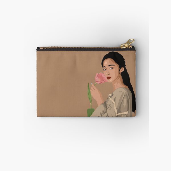 Item preview, The woman with Pink Tulip designed and sold by tirthoyaatri.