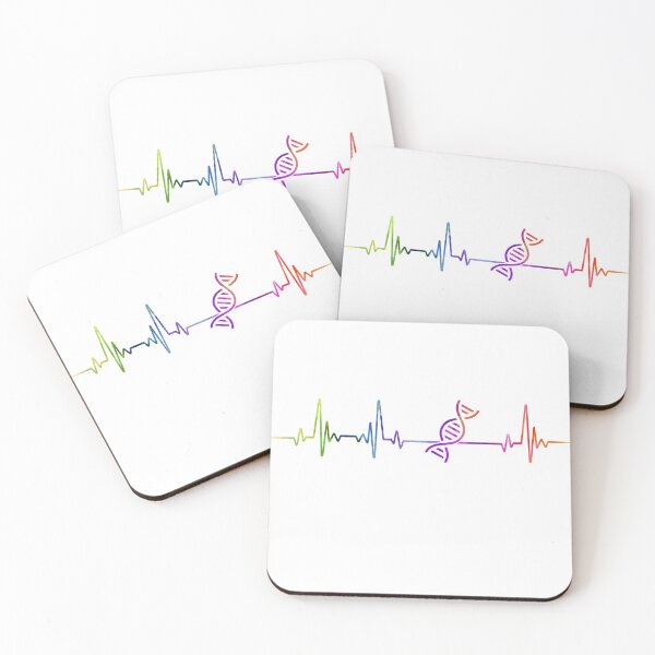 Item preview, Biology teacher heartbeat watercolor designed and sold by loves789.