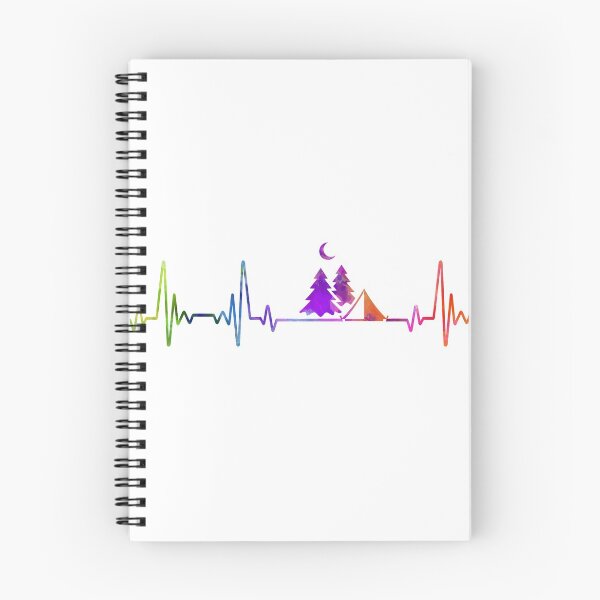 Item preview, camping heartbeat watercolor designed and sold by loves789.