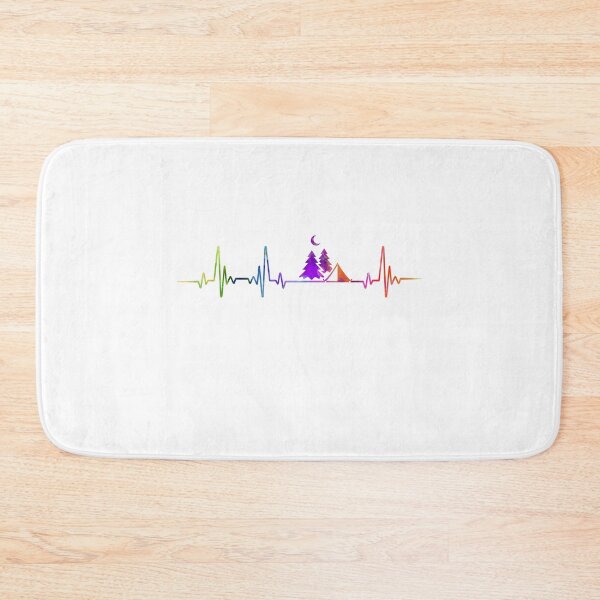 Item preview, camping heartbeat watercolor designed and sold by loves789.