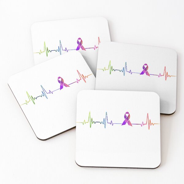 Item preview, Cancer heartbeat watercolor designed and sold by loves789.