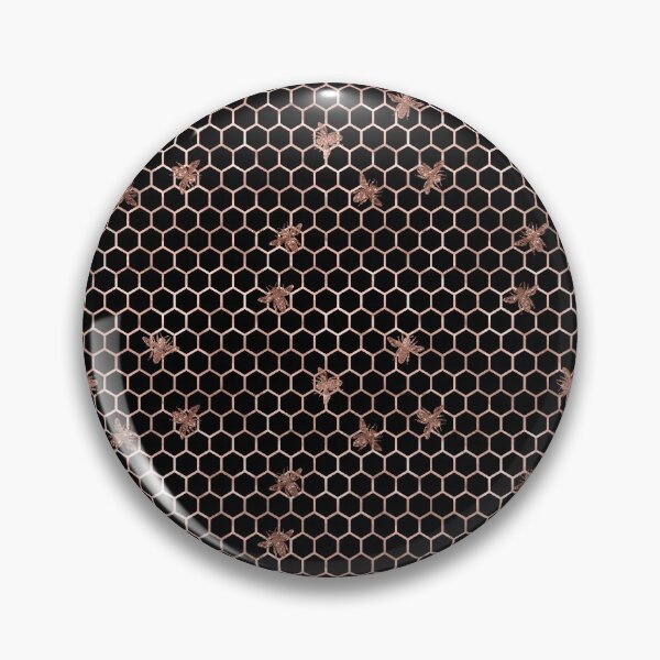 Item preview, Rose Gold Bees and Honeycomb designed and sold by Dreamflight.