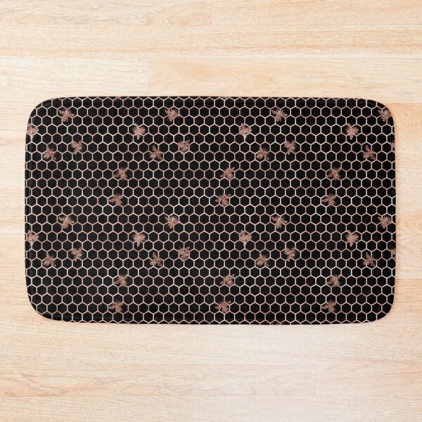 Item preview, Rose Gold Bees and Honeycomb designed and sold by Dreamflight.