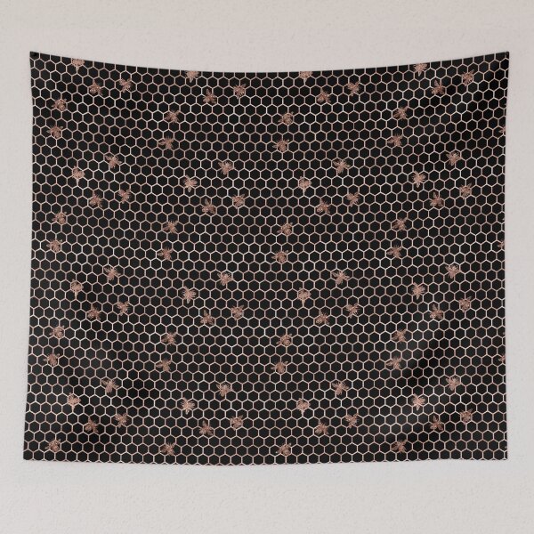 Item preview, Rose Gold Bees and Honeycomb designed and sold by Dreamflight.