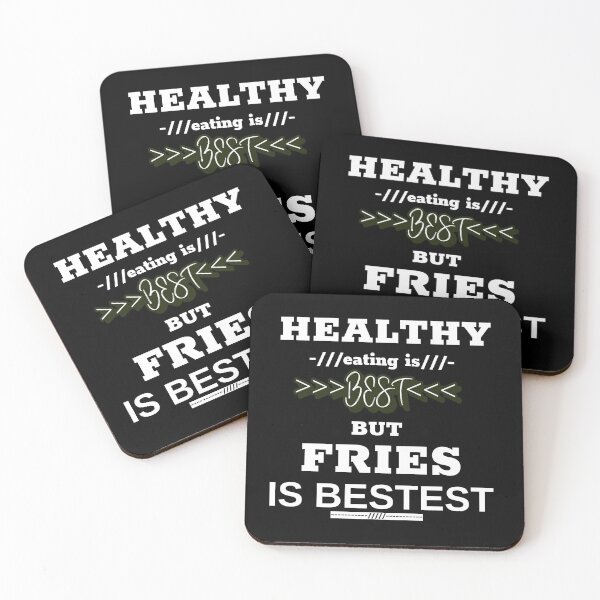 Item preview, Healthy eating is best but fries is bestest designed and sold by DesignedBySnip.