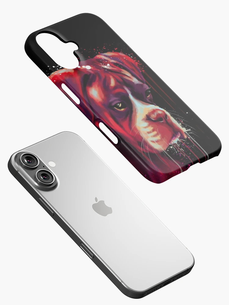 Thumbnail 2 of 4, iPhone Case, Boxer Dog Hand Drawn designed and sold by RMA-Graphics.