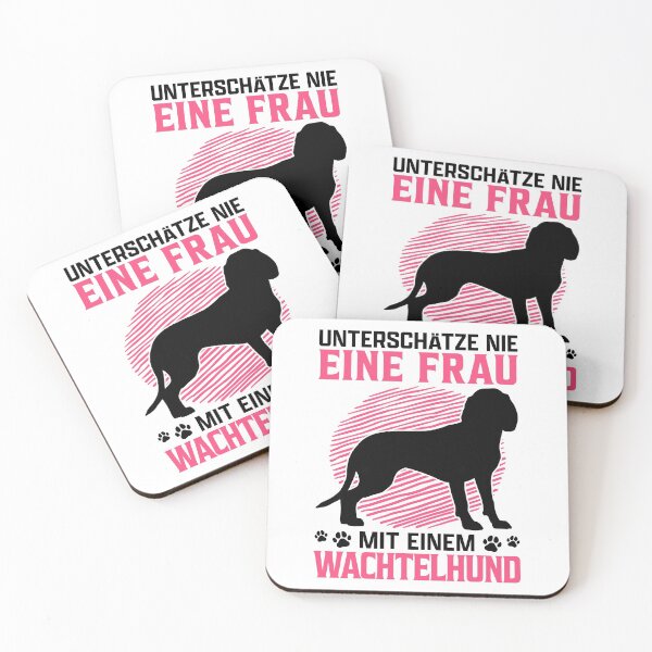 Item preview, Woman with German Wachtelhund hunting dog designed and sold by madgrfx.