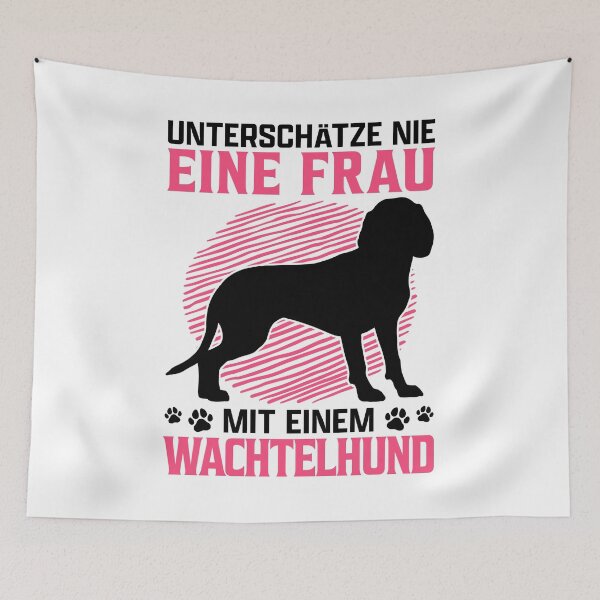 Item preview, Woman with German Wachtelhund hunting dog designed and sold by madgrfx.