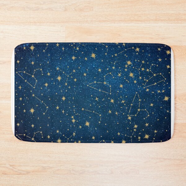Item preview, Dark night with yellow star lines designed and sold by Coczzi.
