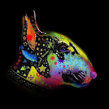 Artwork thumbnail, Bull Terrier - Hand Drawn by RMA-Graphics