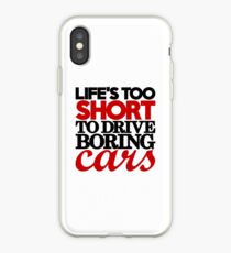 Vinilo o funda para iPhone La vida es demasiado corta para conducir autos aburridos (4)