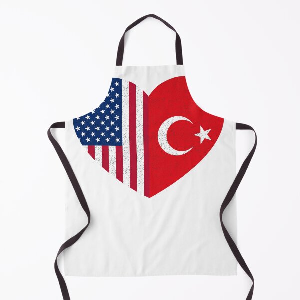Item preview, Turkish American Pride Heart Turkey USA Flag Gift designed and sold by cssdru.