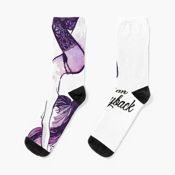 Watercolor Exotic Pole Dancer - Russian Layback Socks