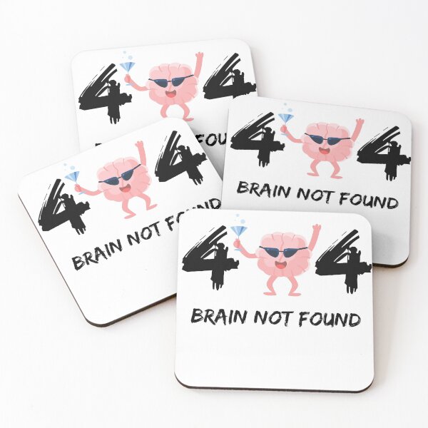 Item preview, 404 - Error Brain not found - funny gift designed and sold by Infinite Feeling Shop.