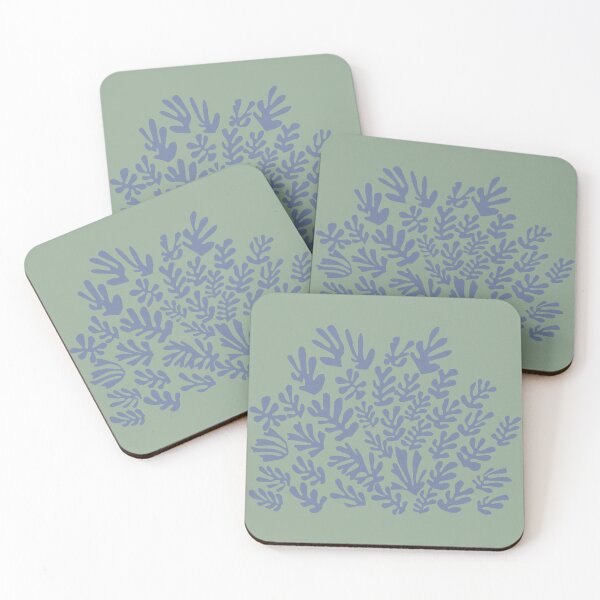 Item preview, Henri Matisse Flower, Paper Decoupes Art blue green 2, Matisse Cutout's, Matisse inspired sheaf designed and sold by re-make-.
