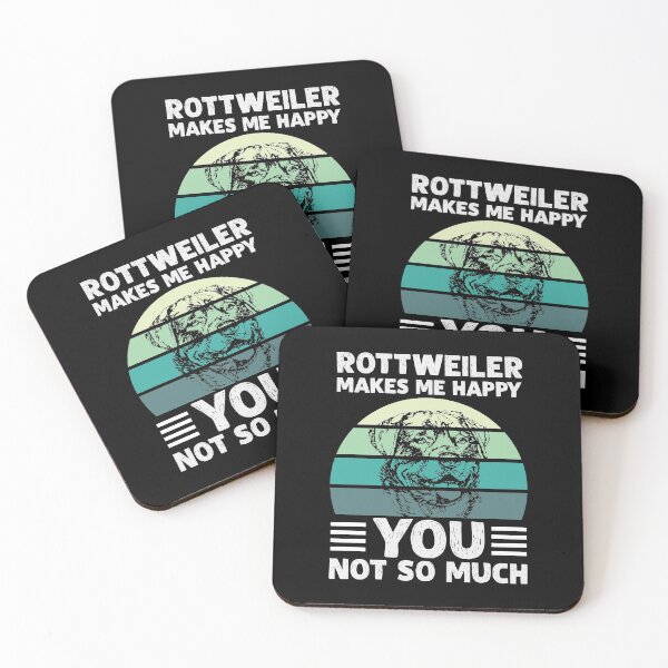 Item preview, Rottweiler Makes me Happy You Not so Much designed and sold by SweetbeStore.