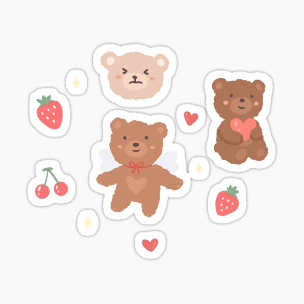 korean bear stickers for sale redbubble