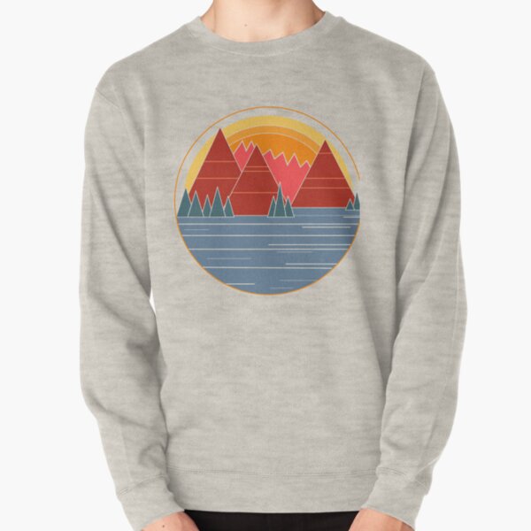 Sunset Landscape on a Hill Pullover Sweatshirt