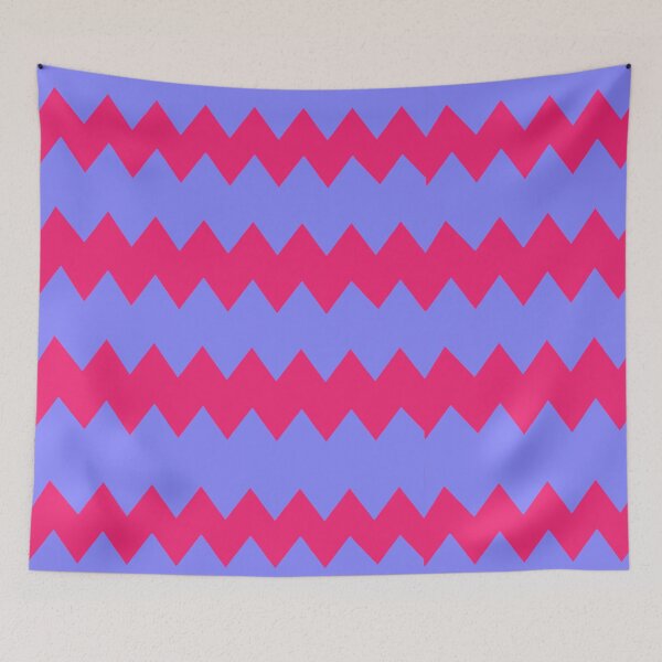Aperçu de l'œuvre Rayures électriques vintage fuchsia créée et vendue par TheGitanilla.