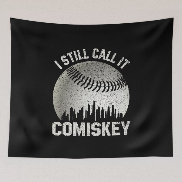 Item preview, Vintage Chicago City Skyline White Baseball South Side S.O.X I Still Call It Comiskey designed and sold by bucktundBr.