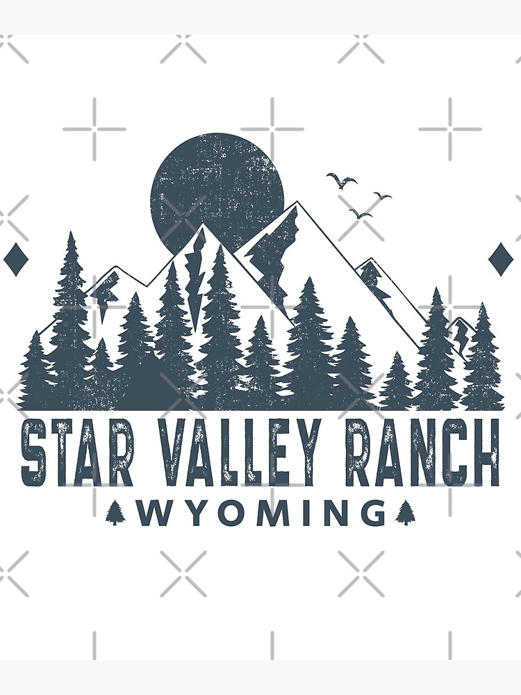 Star Valley Ranch Wyoming Mountain View Poster By Home Spirit Redbubble