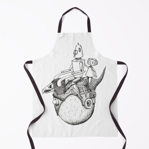 Item preview, Retro Robots (Boris & Binary) ride the Orbie designed and sold by Vije Vijendranath.