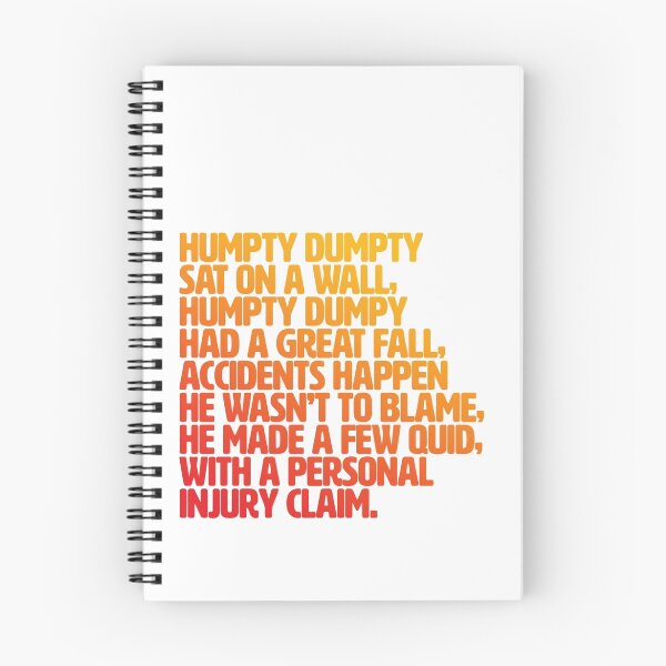 Item preview, Humpty injury claim designed and sold by ninjafish.