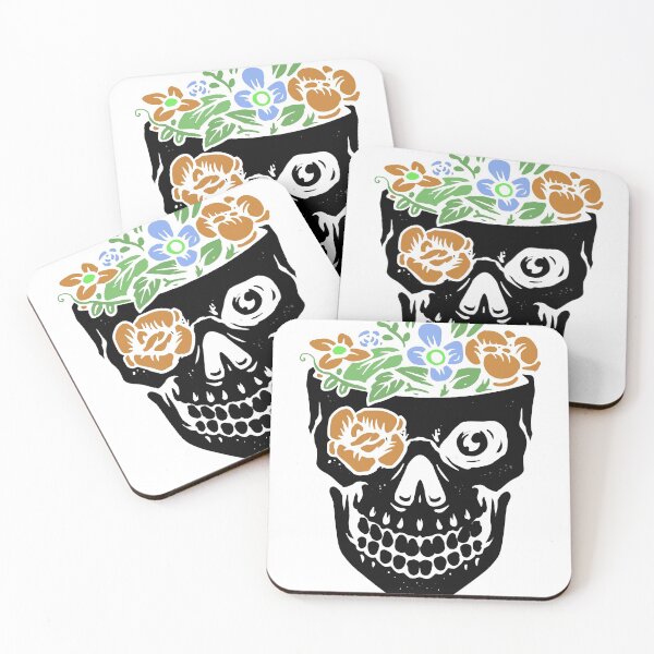Item preview, Floral Skull - Floral Skull Halloween designed and sold by FirstTouch.