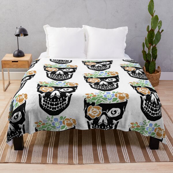 Item preview, Floral Skull - Floral Skull Halloween designed and sold by FirstTouch.