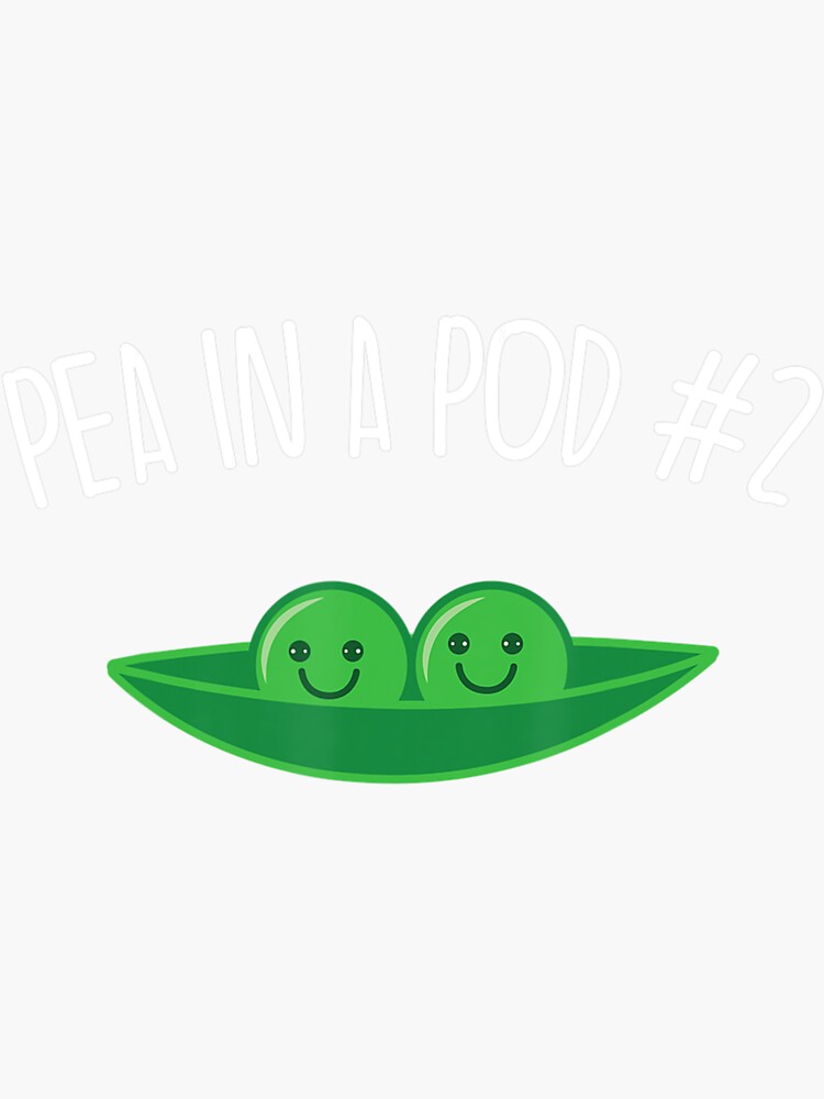 "Pea In A Pod 2 Funny Cute Couples Matching" Sticker for Sale by