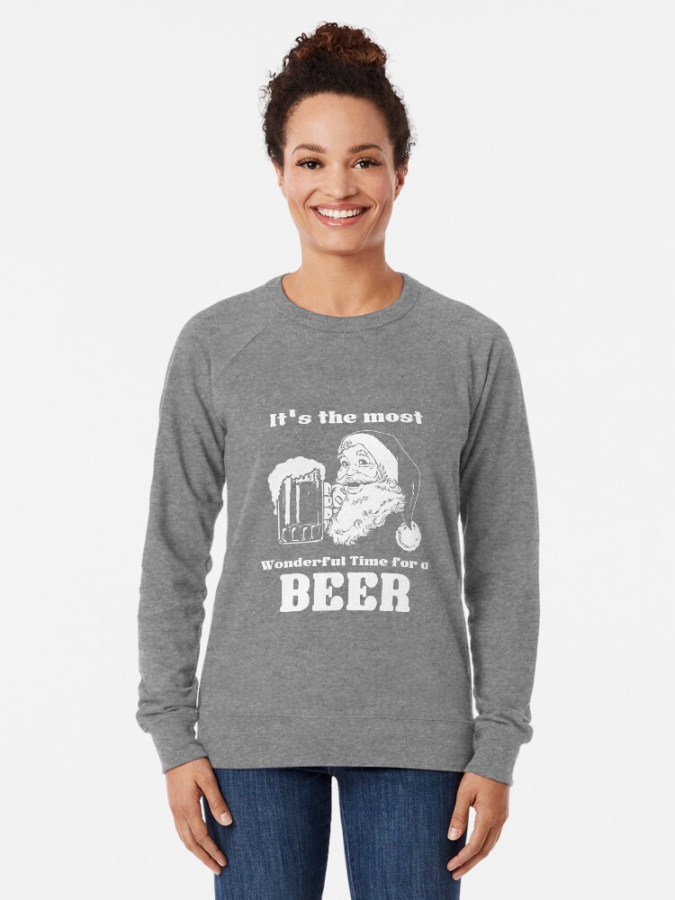 It_s The Most Wonderful Time A Beer Christmas Santa Women Sweatshirt tee It_s The Most Wonderful Time A Beer Christmas Santa Women Sweatshirt tee