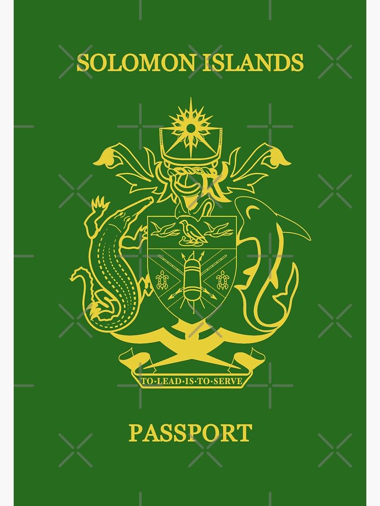 Solomon Islands Passport Sticker For Sale By Hakvs Redbubble 9157