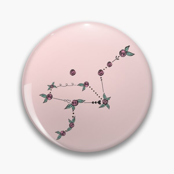 Item preview, Grus (Crane) Constellation Roses and Hearts Doodle designed and sold by EndlessDoodles.