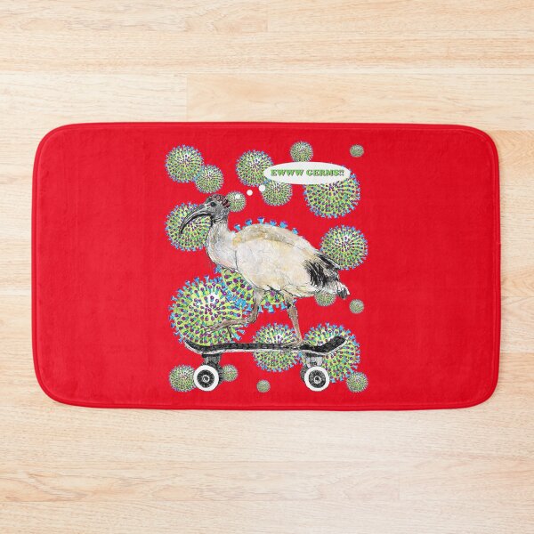 Item preview, EWWWW GERMS -Skateboarding Ibis - AKA Bin Chicken  designed and sold by LunaticPainter.